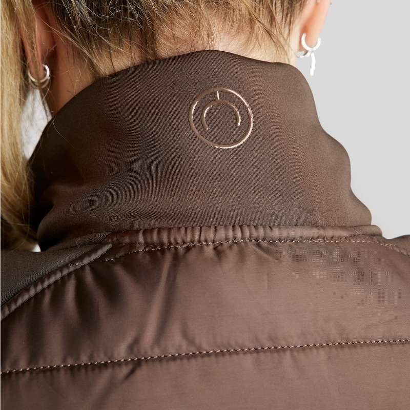 Kurtka hybrydowa Emma Softshell Curve Brązowa