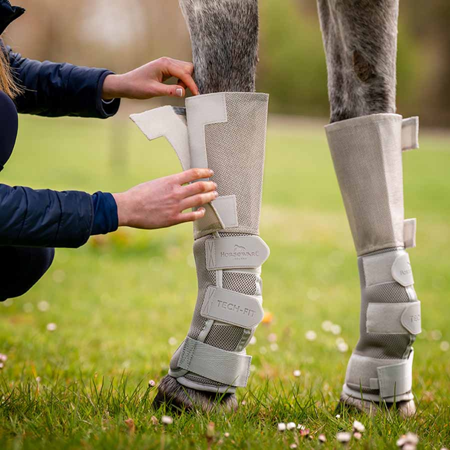 Ochraniacze na nogi Rambo Tech Fit Flyboot Srebrne