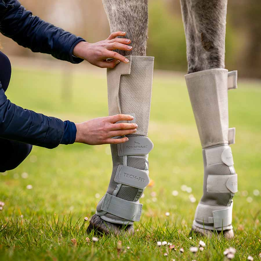 Ochraniacze na nogi Rambo Tech Fit Flyboot Srebrne
