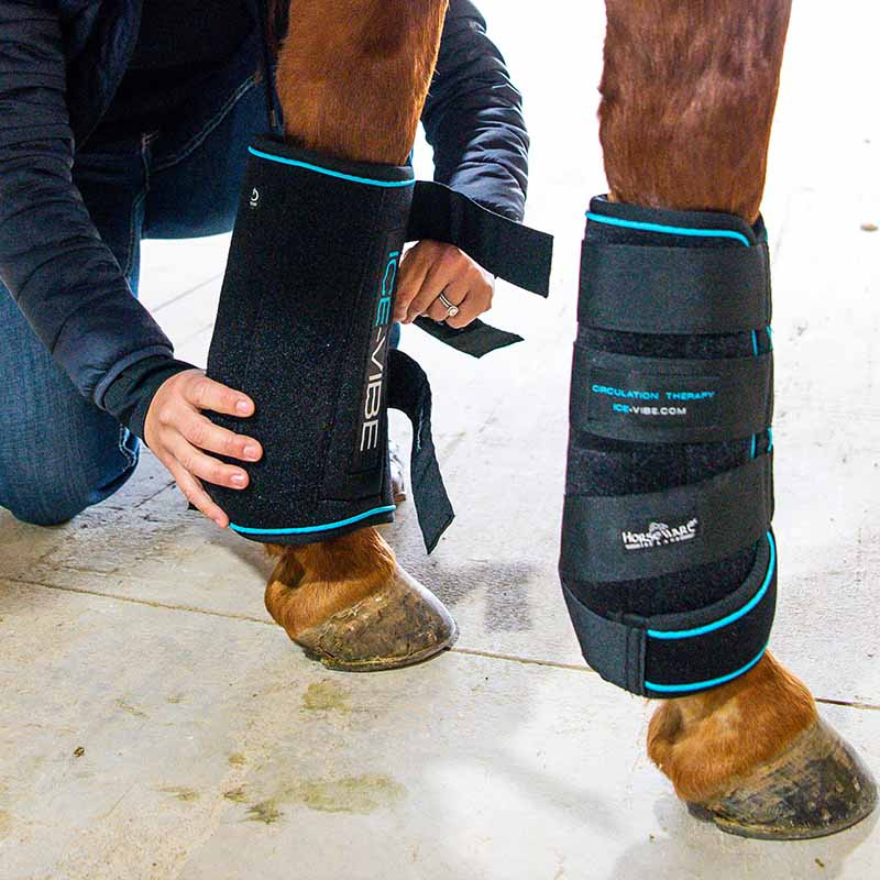 Ochraniacze chłodzące Ice-Vibe LED Czarno/Niebieskie