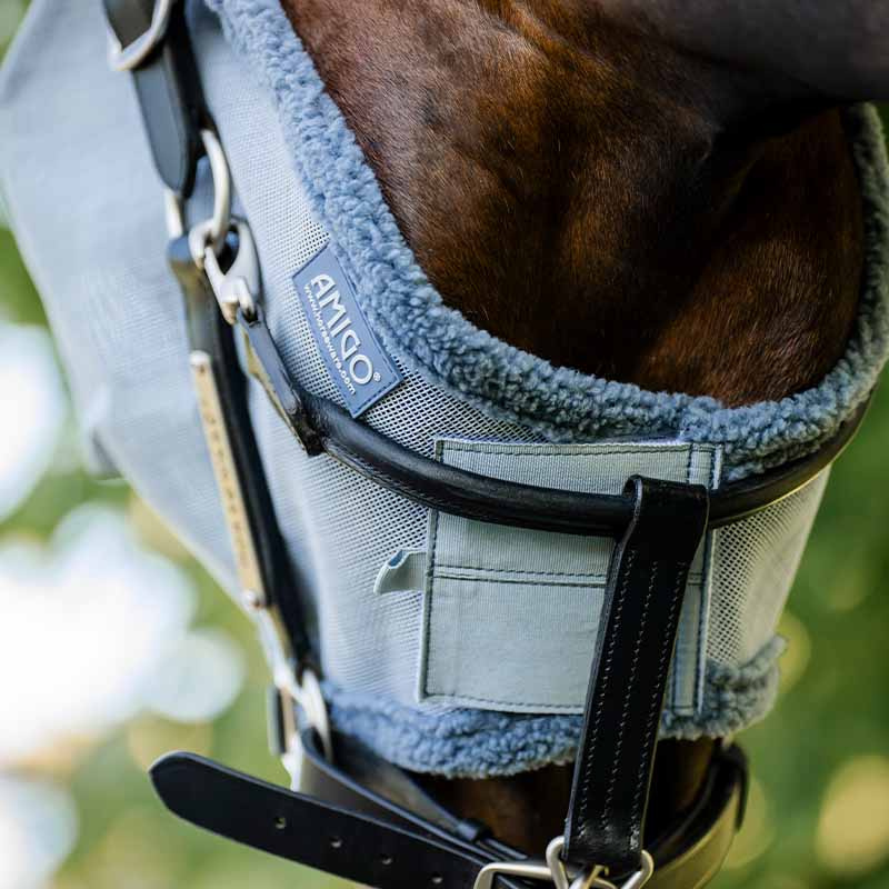 Maska przeciw owadom Amigo Błękit/Niebiesko/Srebrna