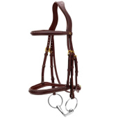 Ogłowie bez skośnika Plaited Dyon Collection Brązowe Ogłowie bez skośnika Plaited Dyon Collection Brązowe