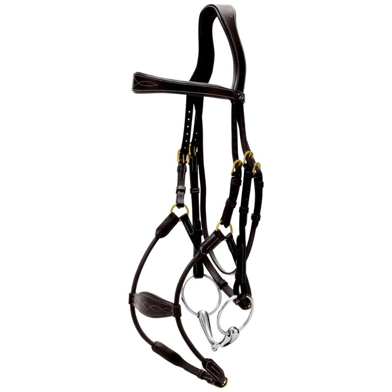 Ogłowie Elastic Hybrid Dyon Collection Czarne