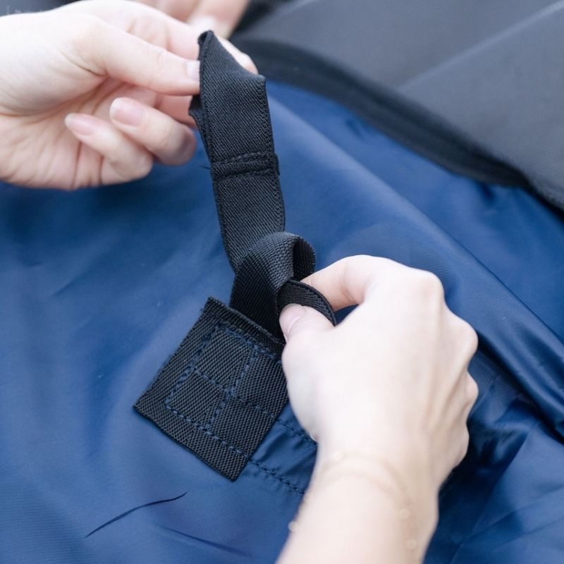Paski do derki pod nogi Elasticated Czarne