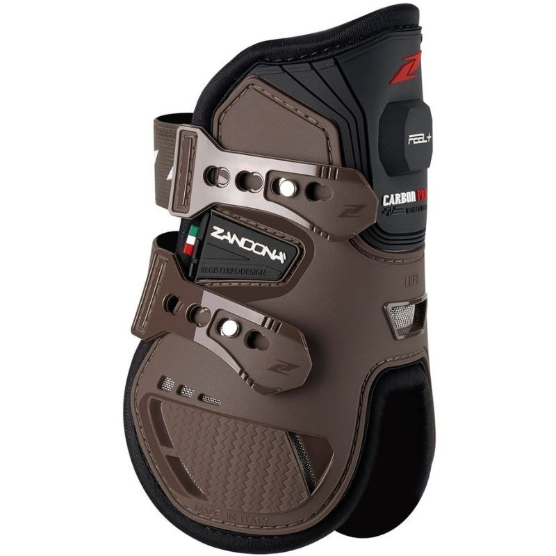 Ochraniacze skokowe tył Carbon Pro Feel+ Brązowe