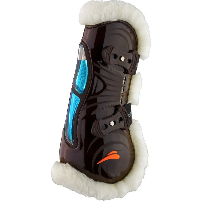 Ochraniacze skokowe przód eAirshock Fluffy Brązowe