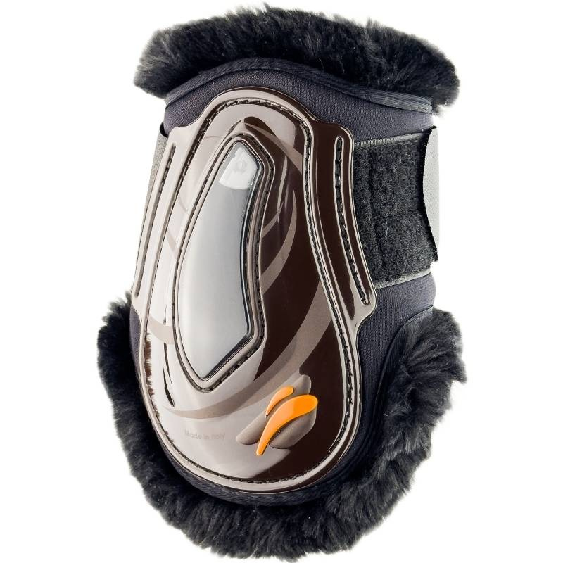 Ochraniacze skokowe tył eAirshock Legend Velcro Fluffy Brązowe