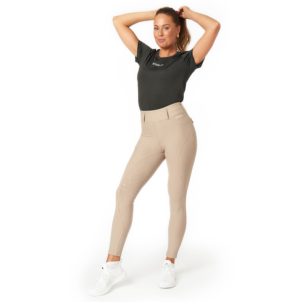 Legginsy jeździeckie Classic Beżowe