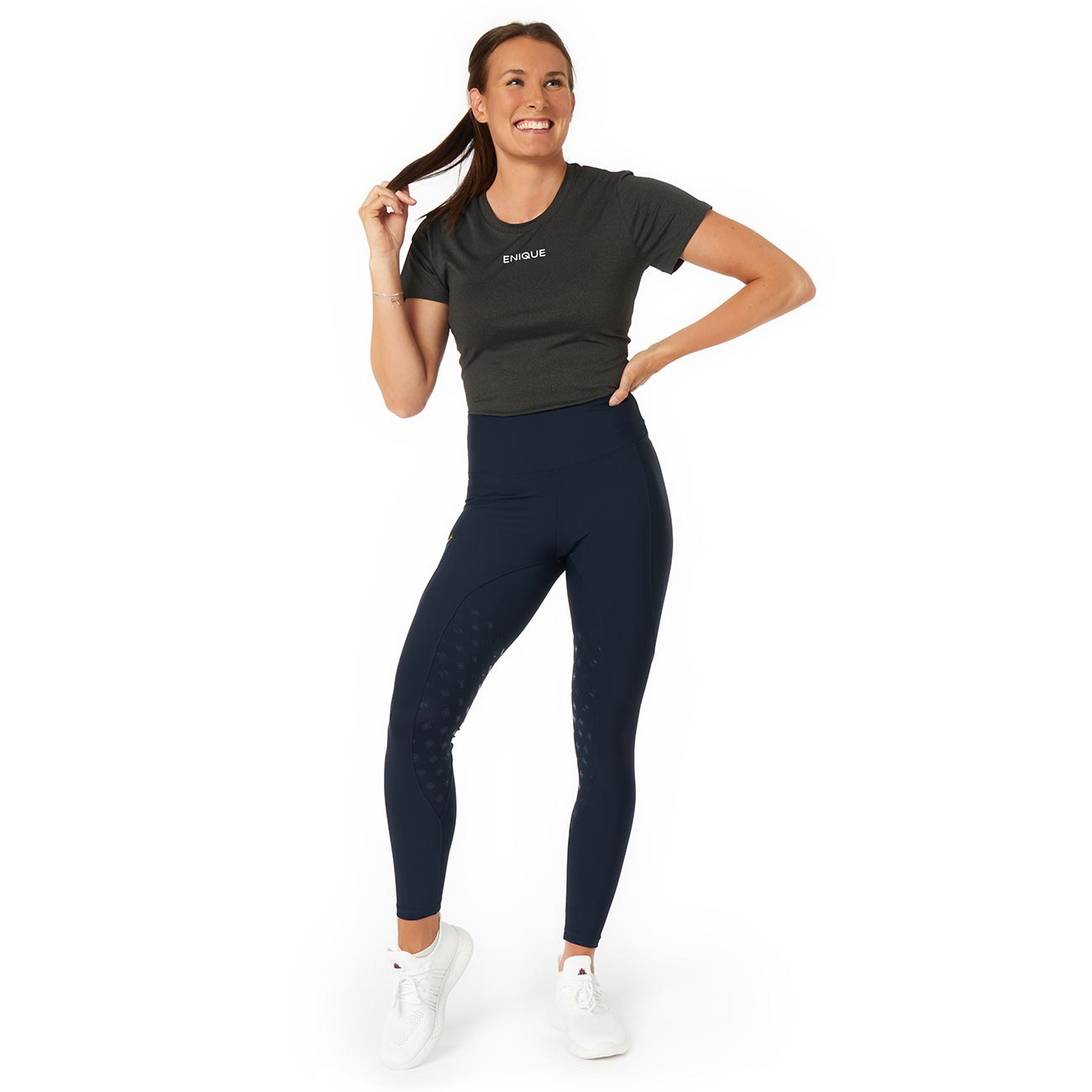 Legginsy jeździeckie Signature HG Granatowe