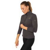 Bluzka treningowa 1/4 Zip Ciemnoszara Bluzka treningowa 1/4 Zip Ciemnoszara