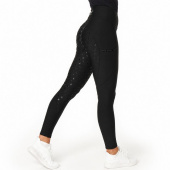 Zimowe legginsy jeździeckie Signature Thermo Plus Full Grip Czarne 450g Zimowe legginsy jeździeckie Signature Thermo Plus Full Grip Czarne 450g