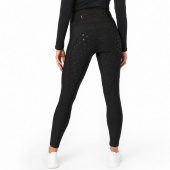 Zimowe legginsy jeździeckie Signature Thermo Plus Full Grip Czarne 450g Zimowe legginsy jeździeckie Signature Thermo Plus Full Grip Czarne 450g