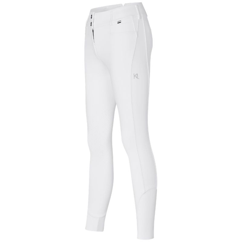Bryczesy KLKira H Shape Knee Grip Białe