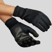 Rękawiczki jeździeckie Softshell Brushed Touch Czarne Rękawiczki jeździeckie Softshell Brushed Touch Czarne