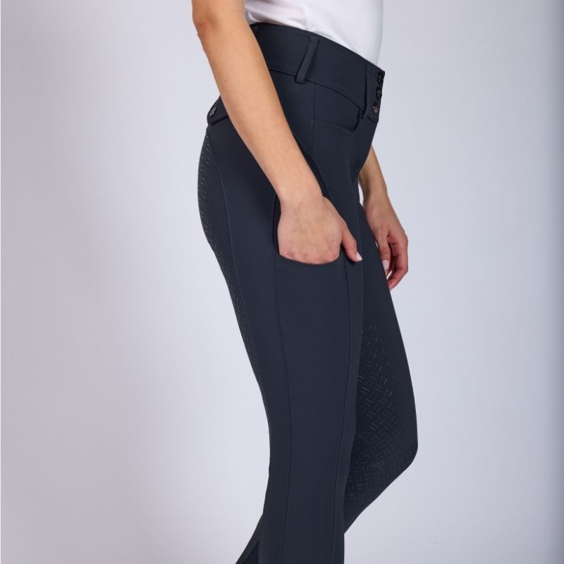 Bryczesy KLKimi A Shape Full Grip Granatowe