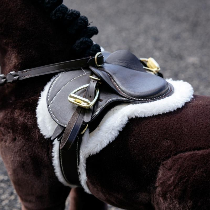 Czaprak Hunter i  popręg Toy Pony Hunter Brązowy