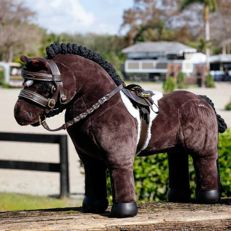 Czaprak Hunter i  popręg Toy Pony Hunter Brązowy
