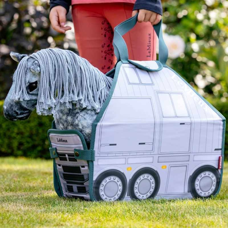 Carry Bag Toy Pony Printed Szary
