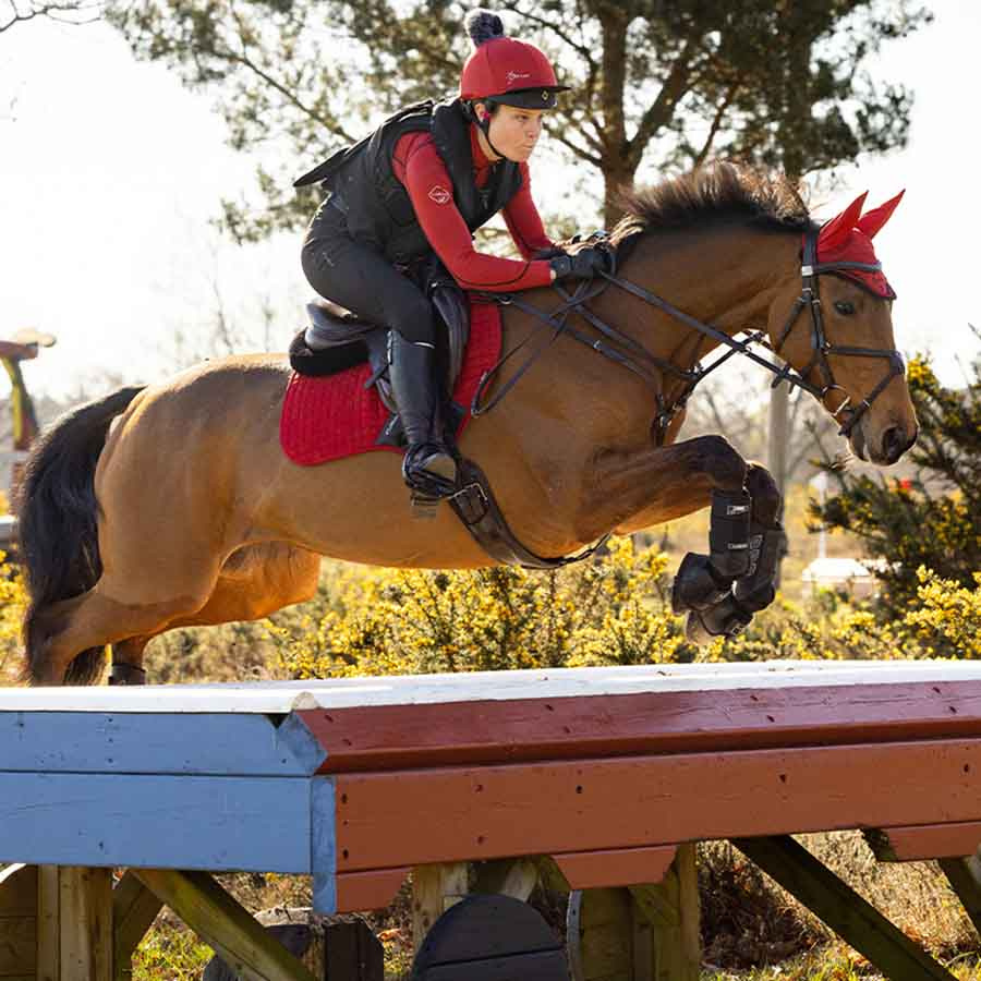 Czaprak Suede Square Czerwony