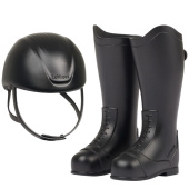 Kask jeździecki i oficerki Toy Rider Czarne Kask jeździecki i oficerki Toy Rider Czarne