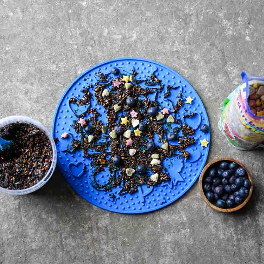 Mata do lizania Graze Maze Mata Lick Poziom 1 Niebieska