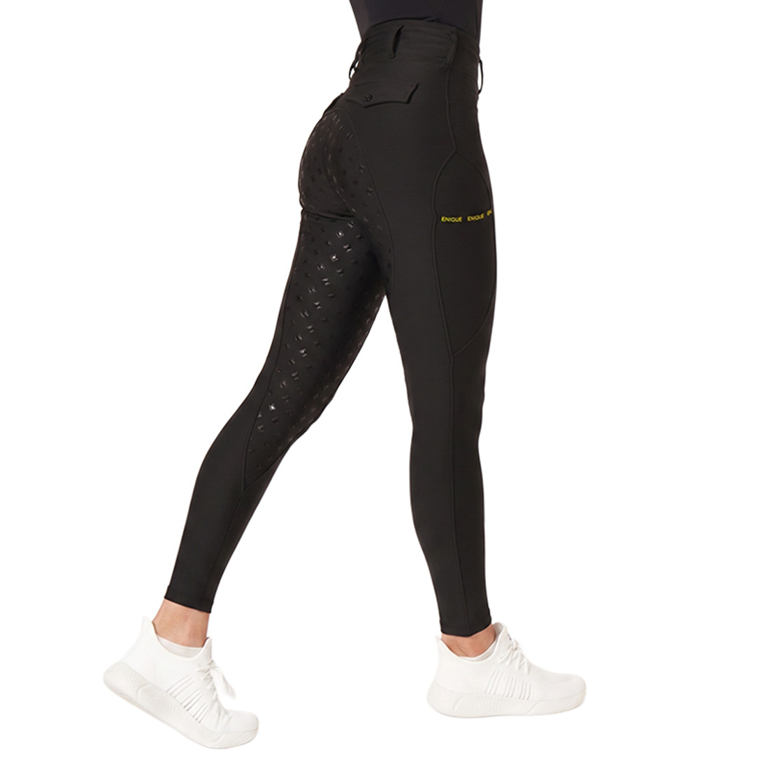 Legginsy jeździeckie Classic Full Grip Czarne
