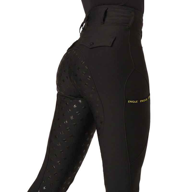 Legginsy jeździeckie Classic Full Grip Czarne