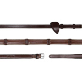 Wodze gumowe ze stoperami 13mm NE Brązowe Wodze gumowe ze stoperami 13mm NE Brązowe