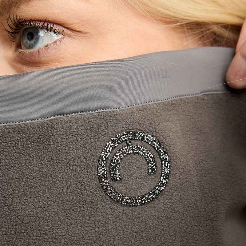 Komin na szyję MoEllie Fleece Crystals Szary