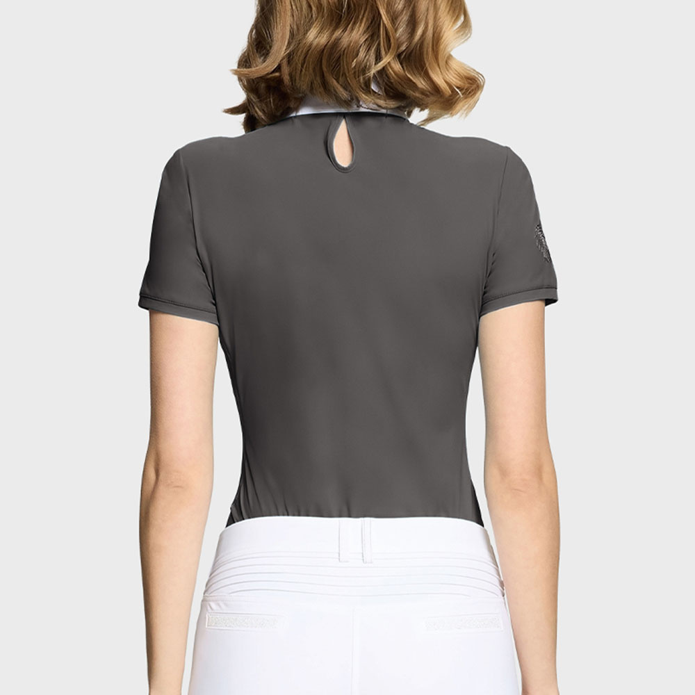 Koszulka konkursowa Lea Crystal Leaf Ferna Szara