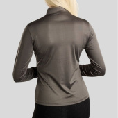 Top treningowy MoMegan Polo Long Sleeve Szary Top treningowy MoMegan Polo Long Sleeve Szary