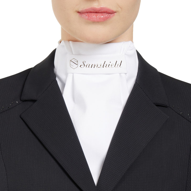 Plastron Crystal Biały/Light Chrome