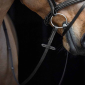 Wodze Anti-Slip skórzano/gumowe Czarne Wodze Anti-Slip skórzano/gumowe Czarne