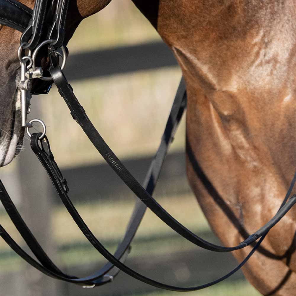 Wodze munsztukowe skórzane 5/8