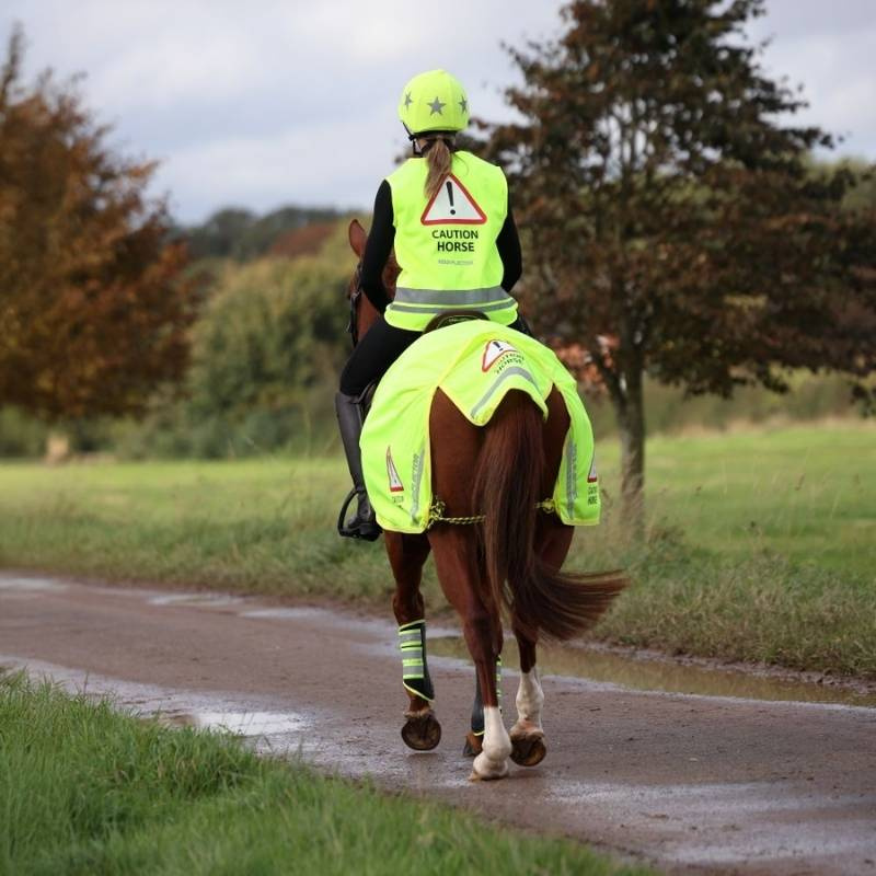 Kamizelka odblaskowa Caution Horse Żółta