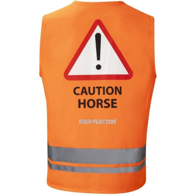Kamizelka odblaskowa Dzieci/Junior Caution Horse Pomarańczowa