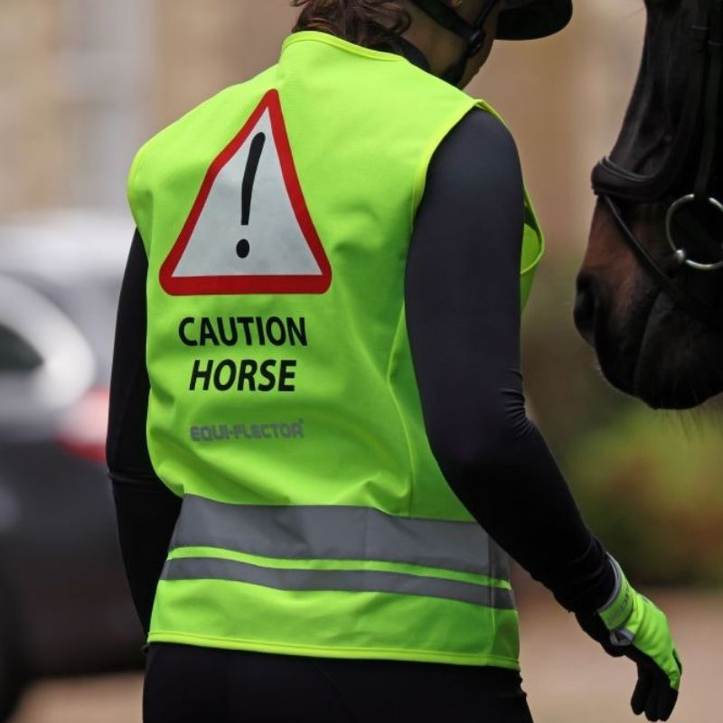 Kamizelka odblaskowa Dzieci/Junior Caution Horse Żółta