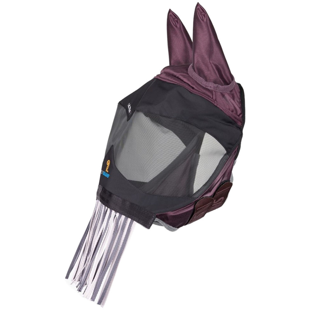 Maska przeciw owadom Deluxe with Ears & Nose Fringe Bordowa