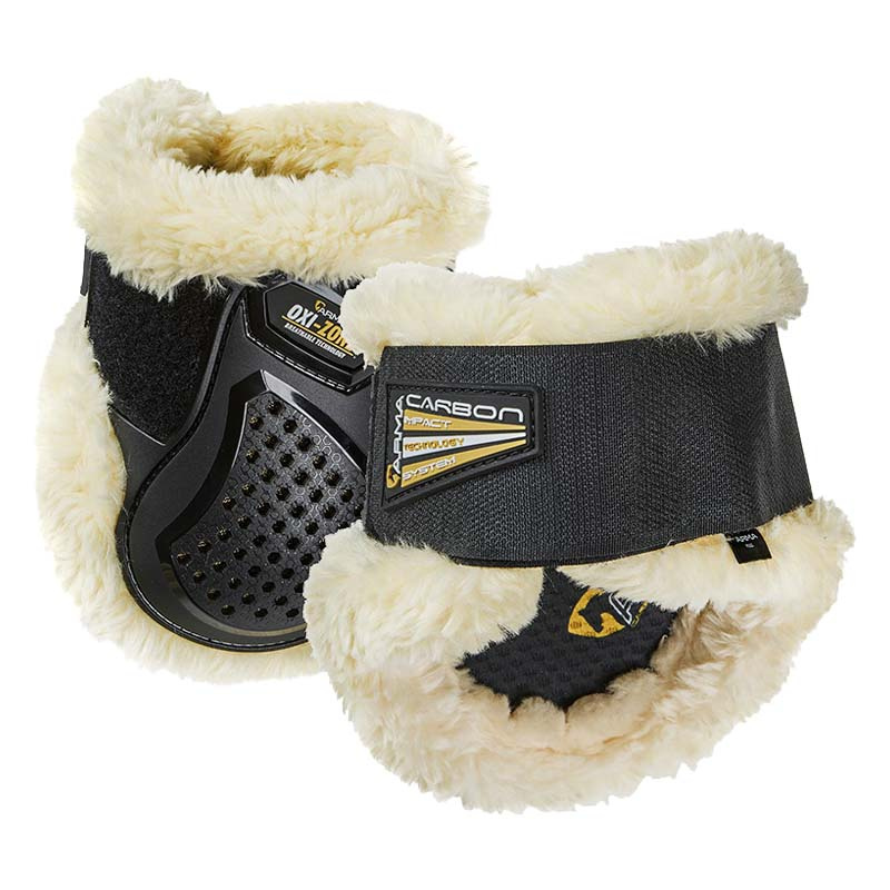 Ochraniacze skokowe tył Oxi-Zone Air Motion SupaFleece Czarne/Natural