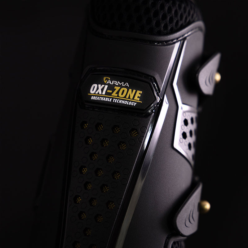 Ochraniacze skokowe przód Oxi-Zone Air Motion Allround Czarne