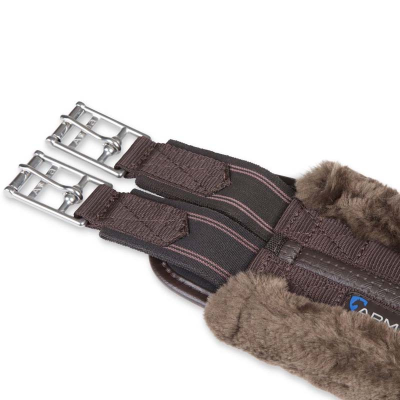 Popręg anatomiczny SupaFleece Brązowy