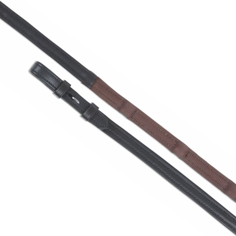 Wodze gumowe/skórzane Gara Dressage Brązowe