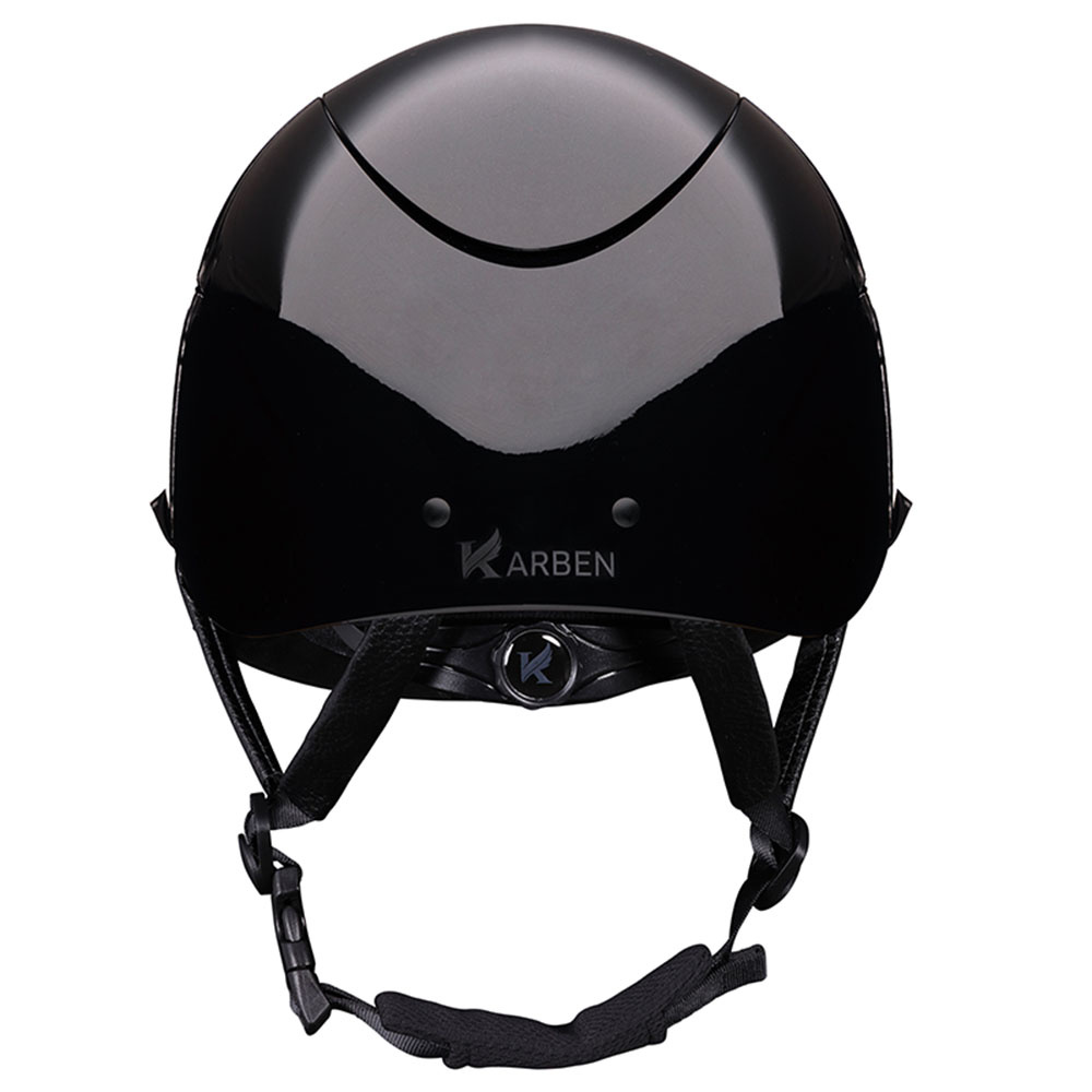 Kask jeździecki Alina Ellipse Błyszczący Czarny/Gun Metal