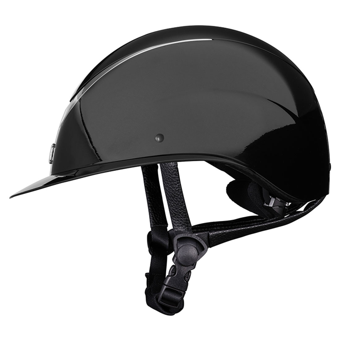 Kask jeździecki Alina Ellipse Błyszczący Czarny/Gun Metal