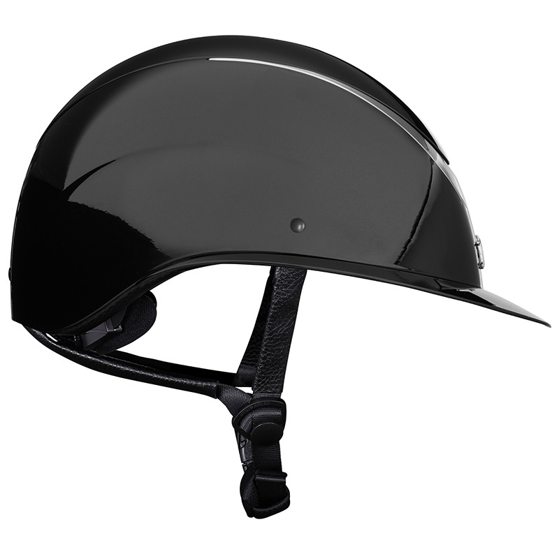 Kask jeździecki Alina Ellipse Błyszczący Czarny/Gun Metal