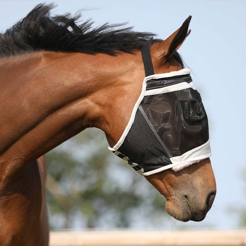 Maska przeciw owadom bez uszu Czarno/Szara