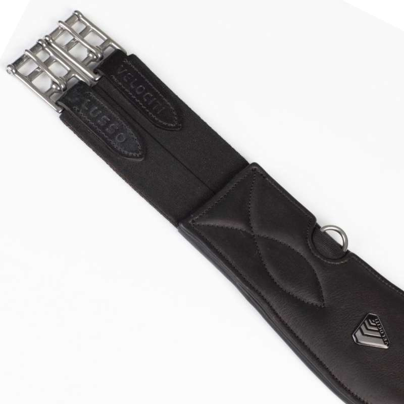 Anatomiczny popręg LUSSO Elastic Czarny