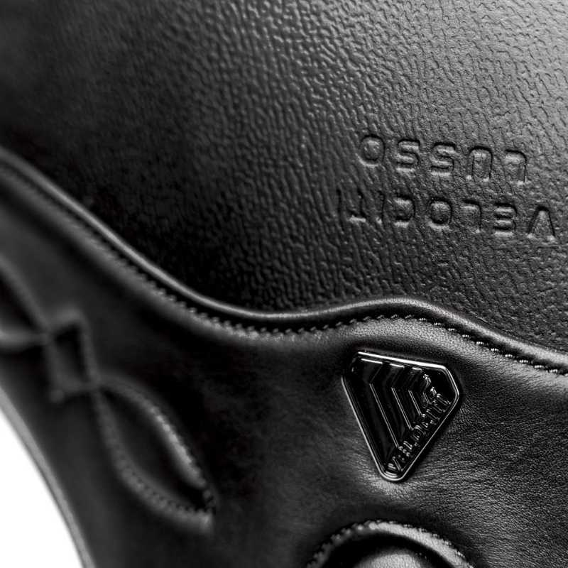 Popręg skokowy z fartuchem LUSSO Elastic Czarny