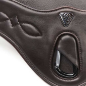 Popręg skokowy z fartuchem LUSSO Elastic Brązowy Popręg skokowy z fartuchem LUSSO Elastic Brązowy