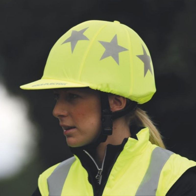 Nakładka na kask Reflective Żółta